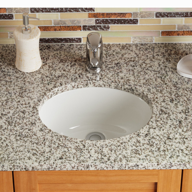 MRDirect Vitreous China Oval Undermount Bathroom Sink with Overflow